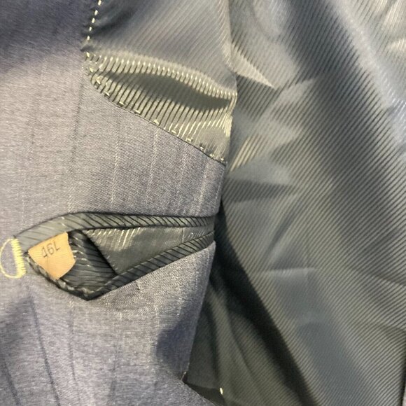 NEW Luca Rossi Italia Super 150's Blazer Suit Jacket Mens 46L Gray 3-button NWT - Picture 12 of 15
